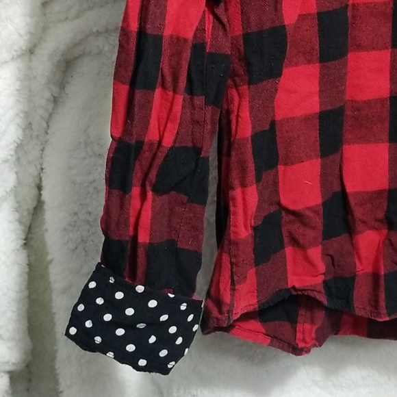Ampersand avenue buffalo plaid button down top xl - Picture 3 of 4